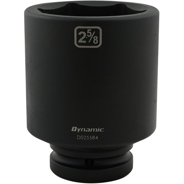 1" Drive Deep Socket, Black Phosphate, Tools 2-5/8" X 1" Drive, 6 Point Deep Length